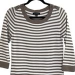 Banana Republic  Womens Gray White Striped Sweater Dress Size M Photo 2