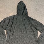 J. Jill Fit Water Resistant Anorak Jacket Kalamata Ditsy Leopard Medium Green Photo 5