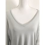 Vince  • Light Slate Blue V Neck 3/4 Sleeve Tee Photo 42