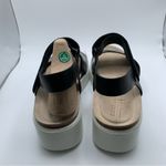 Ecco NWB  Flowt Wedge Cork Sandal Women's size 40 US 9-9.5 black leather 1949 Photo 8