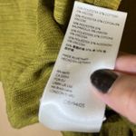 We The Free  Womens Medium Olive‎ Green Ruched Sleeve Long Sleeve Shirt Bohemian Photo 6