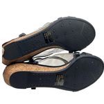 Life Stride Size 7M Black Casual Strappy Cork Wedge Adjustable Strap Sandals Photo 8