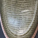 NEW BRIOSO Wo size 8 Olive Green Leather SLIP on Loafers with Embellishments Photo 6