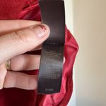 Liz Claiborne Vintage Red Suede Leather Blazer Jacket With Pocket SMALL Photo 2