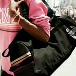 PINK - Victoria's Secret   black ombré duffle bag Photo 1