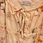 Urban Outfitters Floral Keyhole Dress Cream Large Photo 3