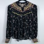 Free People  Paloma prairie floral blouse size small Photo 2