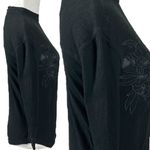 Free People Linen Embroidered Primrose Tee in Black Small Witchy WhimsyGoth Photo 8