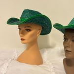 Bundle set of 10 vintage Child's STRAW COWBOY Western HAT Dress Up Prop Photo 12