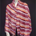 Pink, Orange, & White Chevron Scarf Pink Photo 1