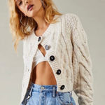 Free People  Bonfire Cardigan cream size medium Photo 0