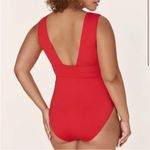ANDIE The Mykonos One Piece LT Swimsuit Cherry Red plus Size XXL long torso NWT Photo 1