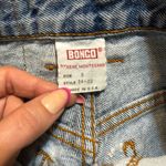 Bongo Vintage button fly denim jean shorts big logo on back size 3 Photo 11