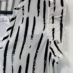 NWT Made with love ❤️ black & white ruffled shoulder drop waist dress si… Size M Photo 3