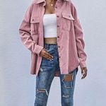 SheIn Pink Corduroy Jacket Schacket Photo 0