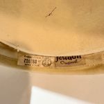 Jonquil Original Womens Cream Felt Bow Veil Tassel Pillbox Hat Gold Photo 4