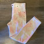 Hue  Light Pink Tie Dye High Rise Skinny Raw Hem Jeans Size M Photo 0