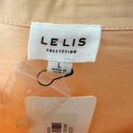 Le lis Lexi Top Women’s Med Oversized & Matched Bra Set Peach Button Up NWT Photo 2