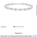 Kay Jewelers Silver Heart Bracelet Photo 1