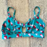 ALBION FIT Like New "Off the Hook" Bikini Top Sz M 6 8 10 Green $89 Adjustable Photo 4