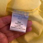 Draper James  womens small bright yellow eyelet lace shirt top lined cute reese p Photo 6
