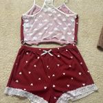 Woman’s Two Piece Sleepwear Set Red Size 6 Photo 1