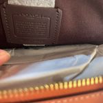 Coach  Goldshell Pink Multi Box Crossbody Handbag With Butterflies Photo 6