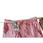 Halara Light Pink Metallic Semi Sheer Cargo Pants Drawstring Pockets XL NWT Photo 8