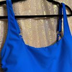 Eomenie Womens Royal Blue Ribbed Scoop Neck Swimsuit XL NWT Photo 2