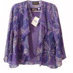 Bob Mackie  Wearable Art purple 2 pc. Blouse Photo 0