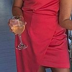 Elliatt Melon Asymmetrical Cocktail Dress Photo 1