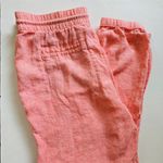 Athleta  Retreat Coral Pink Linen Jogger Pants Plus Zise 14 Photo 3