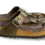 Birkenstock  Gizeh Thong Sandals Brown Bronze Size 36 5 5.5 Bohemian Hippie 70s Photo 0