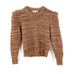 Madewell  Crewneck Space-Dyed Prentiss Pullover Puff Sleeve Wool Blend Sweater Photo 4