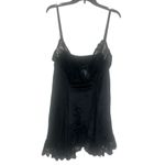 ✨Vintage Intimate Attitudes Sheer Lace Chemise Slip Sz 3X Dress✨ Black Photo 3
