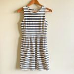 Madewell Afternoon Dress in Textured Stripe Sleeveless Womens Size XS Na… Photo 1