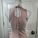 House of Harlow  1960 Classic Light Pink High Neckline Back Tie Maxi Dress Size S Photo 3
