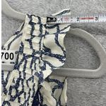 Lil Athropology Women's Blouse Flutter Cap Sleeve Size 6 Scoop Neck 100% Silk White Photo 7