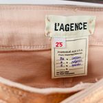 L'Agence NEW L’Agence Margot High Rise Skinny Petal & Light Rose Gold Foil Jeans Size 25 Photo 9