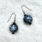 Handmade NEW Halloween Spider Web Earrings Photo 0