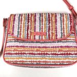 Vera Bradley Crossbody Coral Pink Confetti Striped Purse B30 Photo 0