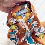 Modcloth Floral Brown In With Excitement Mock Neck Sleeveless Dress Large NEW Photo 3