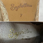 Seychelles  Ankle Boots Booties Metallic Block Heel Round Toe Zipper Size 7 New Photo 7