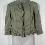 Decree  Jacket Green Zip Front Jacket Size Medium EUC Photo 0