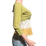 Pulp women's wrap over 3/4 sleeve tea leaf bronze shirt M Multiple Size M Photo 3