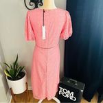 NSR‎ Puff Sleeve Lace Midi Dress, Size Medium, 6/8, Pink, NWT Pink Photo 9