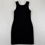 Amanda Uprichard  Black Textured Sleeveless Sheath Dress Size M Photo 6