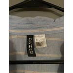 Divided Light Blue And Pink Long Sleeve Deep V Neck Top/Tunic Size 4 Photo 3