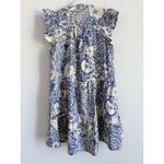 Umgee Blue Ruffle Sleeves Mini Dress Women's Large Boho Bloom Hippie Gypsy Photo 7