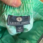 Lauren James  Mint Green Print Shorts Womens Medium Elastic Drawstring Photo 9